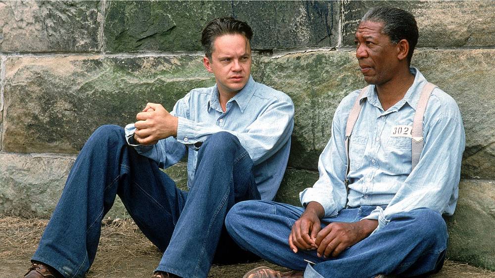 Vykoupení z věznice Shawshank (1994), Andy Dufresne přichází do vězení v Shawshanku jako nový vězeň podezřelý z vraždy. Spřátelí se s doživotně odsouzeným Redem a společně se snaží přežít v nelidském prostředí vězeňského systému. Odmítají upadnout do rezignace a dodávají naději sobě i spoluvězňům.