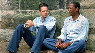 Vykoupení z věznice Shawshank (1994), Andy Dufresne přichází do vězení v Shawshanku jako nový vězeň podezřelý z vraždy. Spřátelí se s doživotně odsouzeným Redem a společně se snaží přežít v nelidském prostředí vězeňského systému. Odmítají upadnout do rezignace a dodávají naději sobě i spoluvězňům.