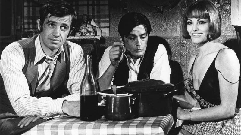 Jean-Paul Belmondo, Alain Delon, Catherine Rouvel