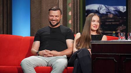 Kateřina Ujfaluši z Ulice a její táta Tomáš byli hosty v Show Jana Krause